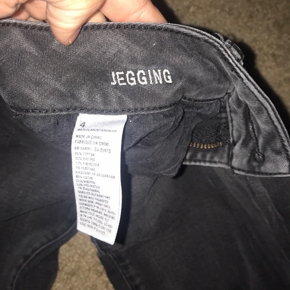 Black Distressed Jeans - Picture 2 of 4